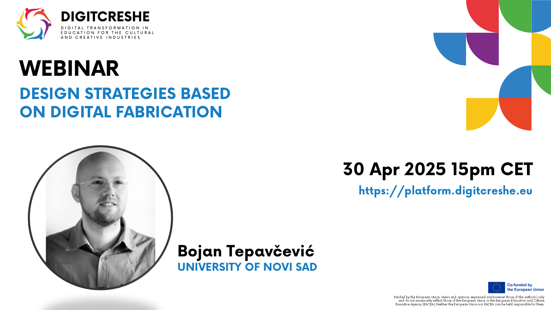 Webinar Design Strategies Based on Digital Fabrication